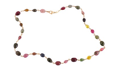 Lot 115 - A tourmaline necklace
