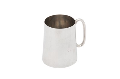 Lot 51 - A late 19th century Indian Colonial silver christening mug, Madras circa 1890 by Peter Orr and Sons