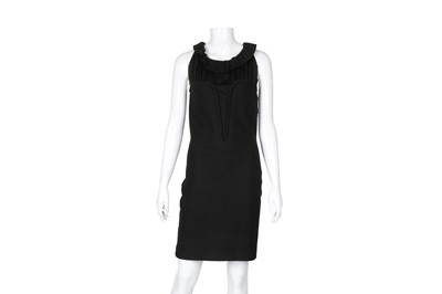 Lot 542 - Yves Saint Laurent Black Wool Sleeveless Dress