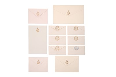 Lot 436 - A COLLECTION OF ZILL AL-SULTAN ROYAL MEMORABILIA STATIONERY