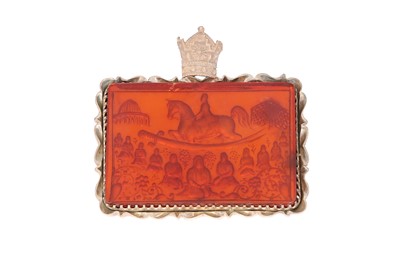 Lot 545 - A DEVOTIONAL IMAMIYYAH PENDANT WITH THE TWELVE SHIA IMAMS