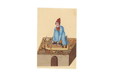 Lot 80 - A PORTRAIT OF A QAJAR CARPENTER
