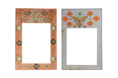 Lot 96 - FIVE DECORATED DÉCOUPAGE BORDERS FROM THE NASIR AL-DIN SHAH ALBUM