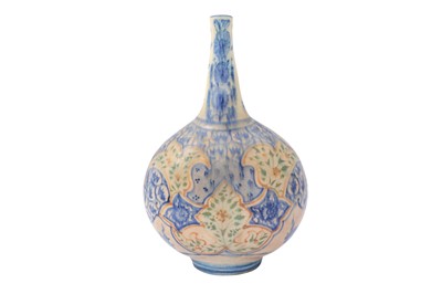Lot 37 - A KIRMAN POTTERY BOTTLE