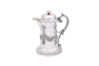 Lot 59 - A large mid-19th century Indian Colonial silver beer jug, Calcutta circa 1860 by Allan and Hayes (first mentioned 1856)