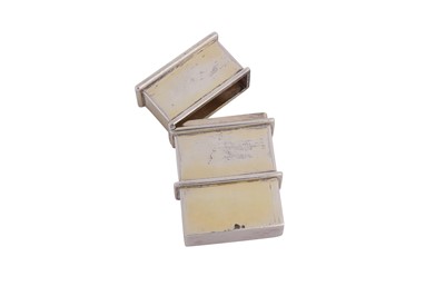 Lot 16 - A William IV sterling silver gilt spice box, London 1831 by Archibald Douglas