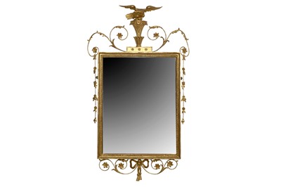 Lot 172 - A REGENCY STYLE GILT WALL MIRROR