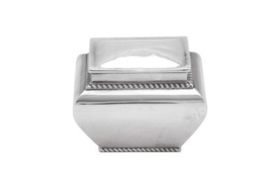 Lot 391 - A Victorian sterling silver tea caddy, London 1898 by Levesley Brothers