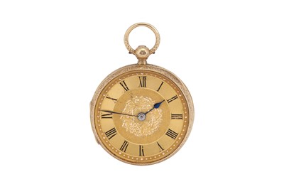 Lot 310 - OPEN FACE POCKET WATCH.