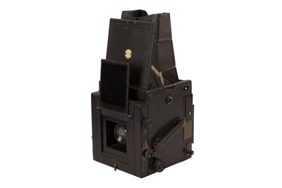 Lot 264 - A Shew & Co. Quarter-plate Single Lens Reflex Camera