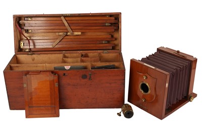 Lot 260 - A Lancaster Half Plate Tail-board camera