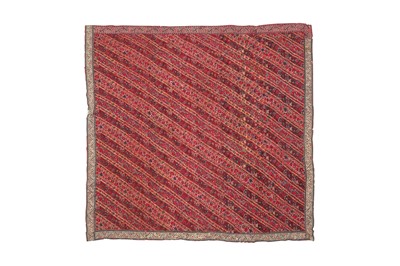 Lot 402 - A PANEL OF FINE KASHMIRI KHATRAAST SHAWL CLOTH