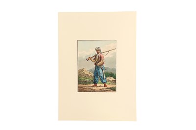 Lot 513 - A PORTRAIT OF A KURDISH FIGHTER FROM THE HAKKARI REGION