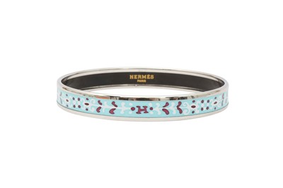 Lot 134 - Hermes Pale Blue Filigree Enamel Bangle
