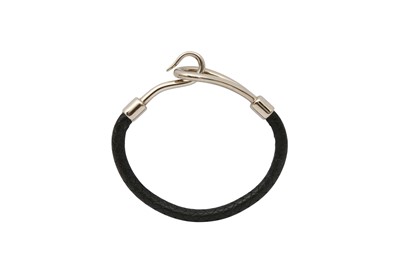 Lot 645 - Hermes Black Single Tour Jumbo Bracelet