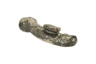 Lot 548 - A CARVED HARDSTONE PHALLUS, 19TH CENTURY