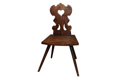 Lot 89 - A SINGLE OAK SPINNING CHAIR