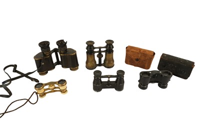 Lot 301 - A PAIR OF SHERWOOD MILITARY BINOCULARS, EARLY 20TH CENTURY