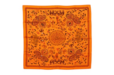 Lot 233 - Hermes 'Carre Kantha' Silk Print Scarf