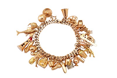 Lot 15 - A charm bracelet