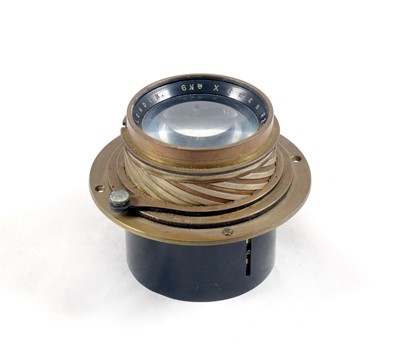 Lot 113 - Large Ross Xpres 6 1/4" f2.9 Brass Lens