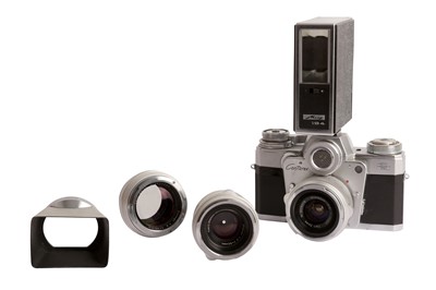 Lot 7 - A Zeiss Ikon Contarex 'Bullseye' SLR outfit