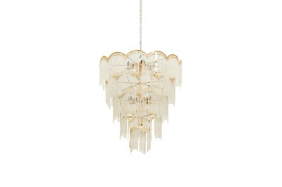 Lot 500 - A RUSSELL FIVE TIER CHANDELIER, LATE 20TH CENTURY