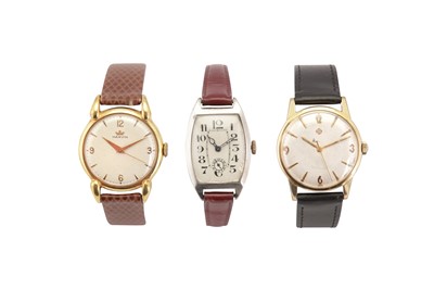Lot 405 - 3 WRISTWATCHES.