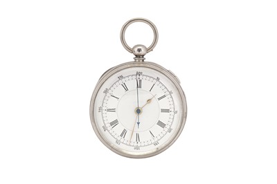 Lot 315 - CHRONOGRAPH/STOP POCKET WATCH.
