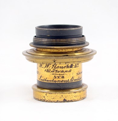Lot 259 - A Good, Brass Bound Thornton Pickard Half Plate Focal Plane Camera