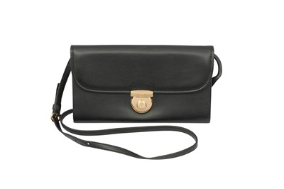 Lot 441 - Salvatore Ferragamo Black Flap Crossbody Bag