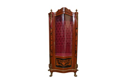 Lot 148 - A LOUIS XV STYLE KINGWOOD VITRINE, 20TH CENTURY