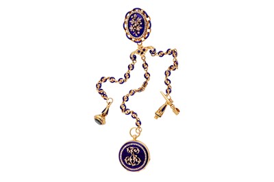 Lot 330 - CHATELAINE, LE ROY & FILS PALAIS ROYAL POCKET WATCH.