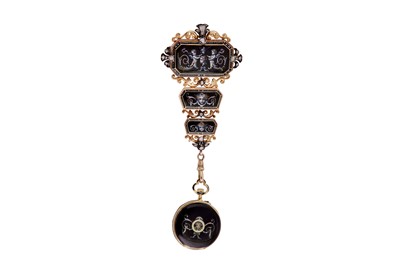 Lot 333 - CHATELAINE POCKET WATCH.