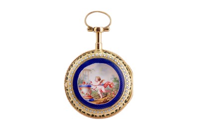 Lot 327 - GREGSON FRENCH, PARIS VERGE POCKET WATCH.