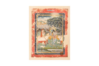 Lot 284 - KRISHNA PLAYING THE FLUTE