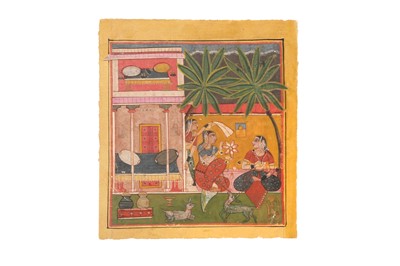 Lot 590 - MALASHRI RAGINI: A REPLICA FROM NASIRUDDIN'S CHAWAND RAGAMALA SERIES