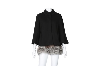 Lot 539 - Roberto Cavalli Black Wool Swing Jacket - Size 44