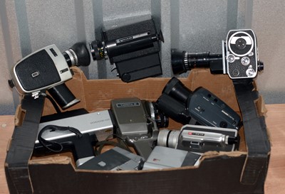 Lot 253 - Box of Nine 8mm Cine Cameras
