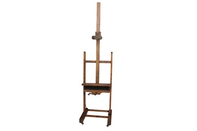 Lot 87 - AN ENGLISH OAK LATE 19TH CENTURY ARTISTS STUDIO EASEL