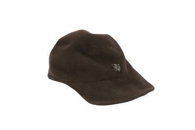 Lot 269 - Philip Treacy Brown Wool Baseball Cap