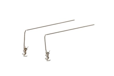 Lot 598 - Saint Laurent Opyum YSL Pierced Earrings