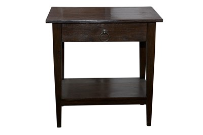 Lot 127 - AN INDONESIAN LOMBOK TEAK LAMP TABLE