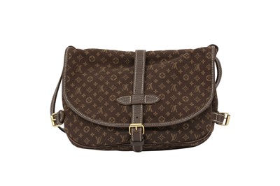 Lot 244 - Louis Vuitton Fusain Monogram Idylle Saumur 30
