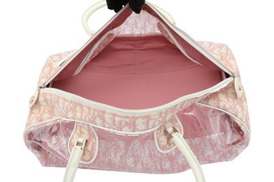 Lot 40 - Christian Dior Pink Monogram PVC Trotter Bowler Bag