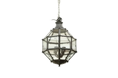 Lot 515 - PURE WHITE LINES: A BLACK TRASTEVERE HANGING LANTERN