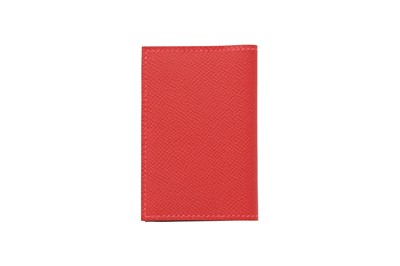 Lot 18 - Hermes Rouge Piment Provence Card Holder