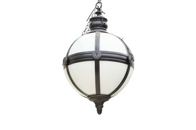 Lot 520 - PURE WHITE LINES, A BLACK 'SOHO' HANGING LANTERN
