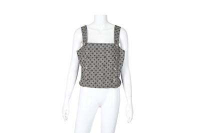 Lot 485 - Gianni Versace Versus Checked Bustier Top - Size 46