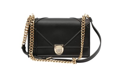 Lot 431 - Christian Dior Black Medium Diorama Bag